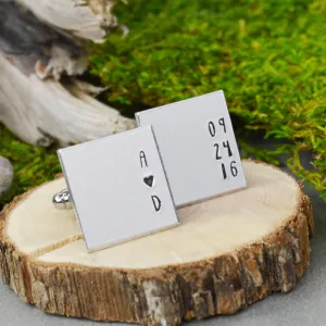 Initial and Date Cuff Links