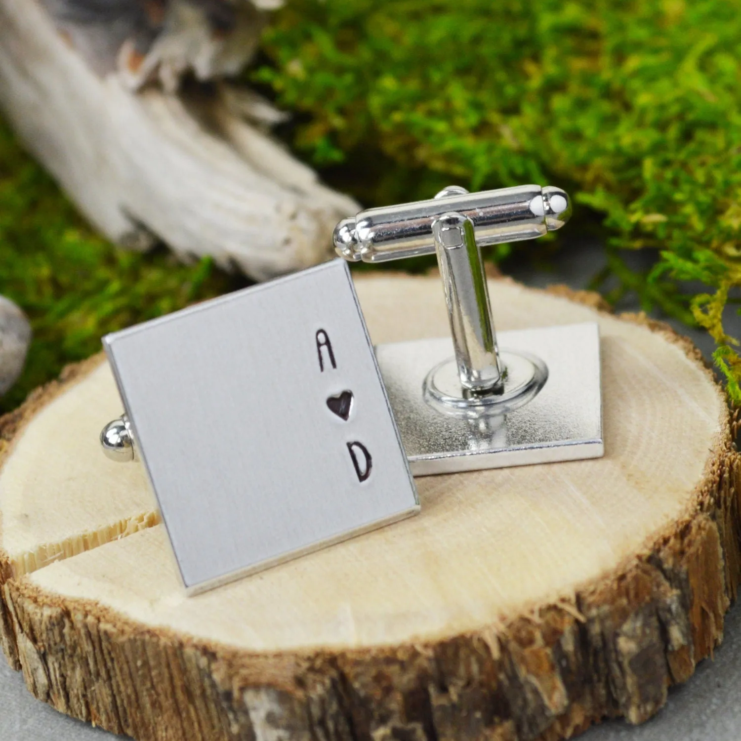 Initial and Date Cuff Links
