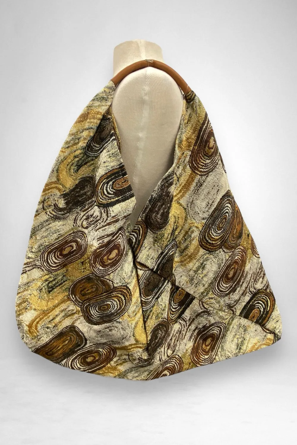 Jijou Capri Giselle Printed Cotton Canvas Oversized Hobo Bag JC-0810