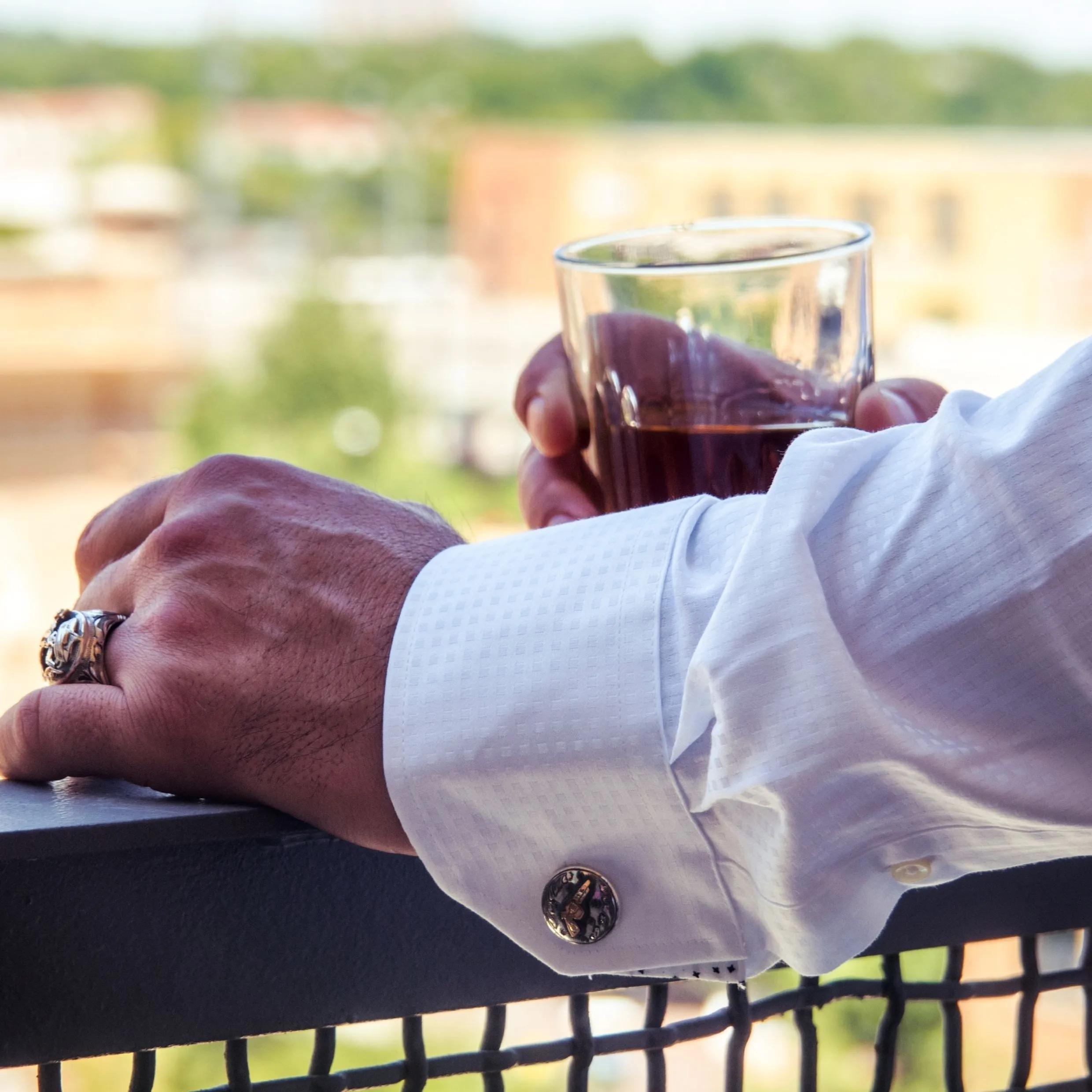 Johnny Bones Sterling Silver Cufflinks