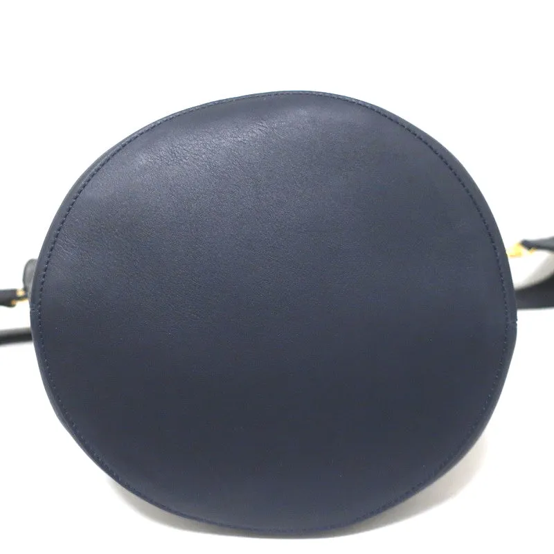 Khaite The Virginia Hobo Navy Leather Extra Large Crossbody Bag