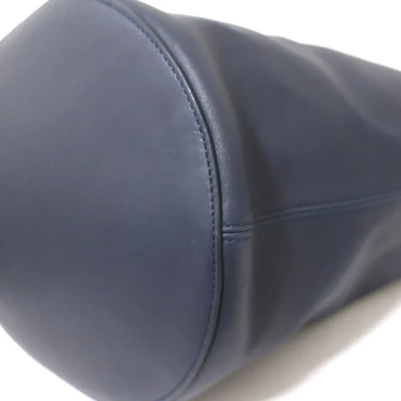 Khaite The Virginia Hobo Navy Leather Extra Large Crossbody Bag