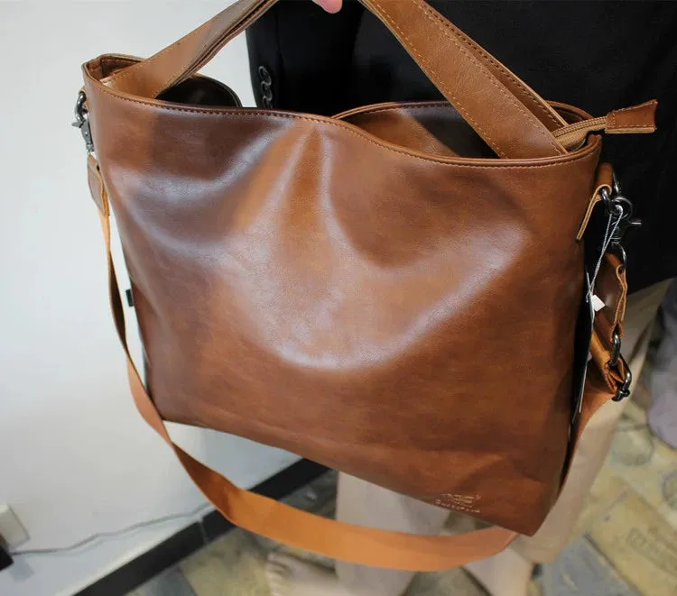 Large Soft Leather Tote Bag