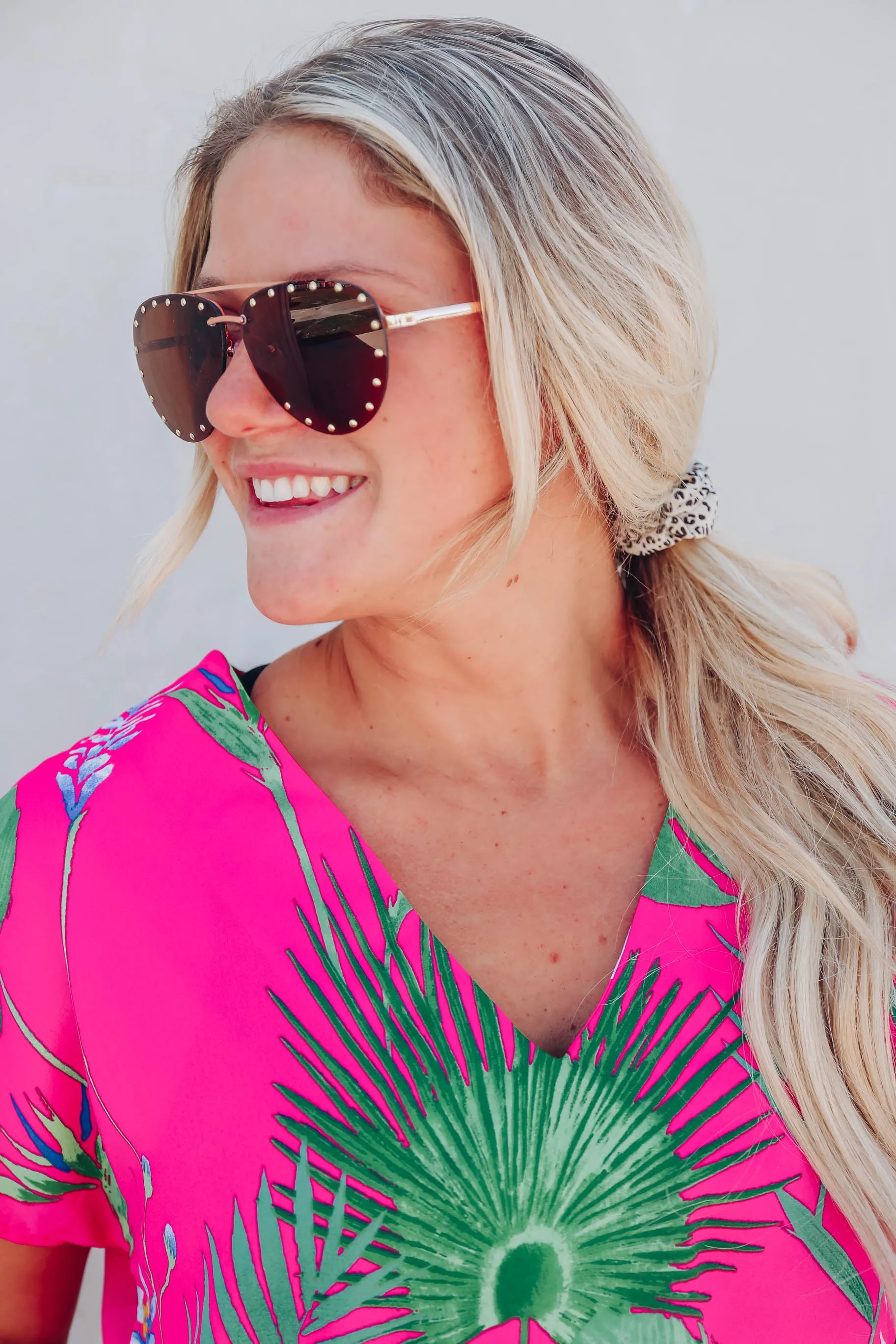 Layna Aviator Sunglasses - Gold x Brown