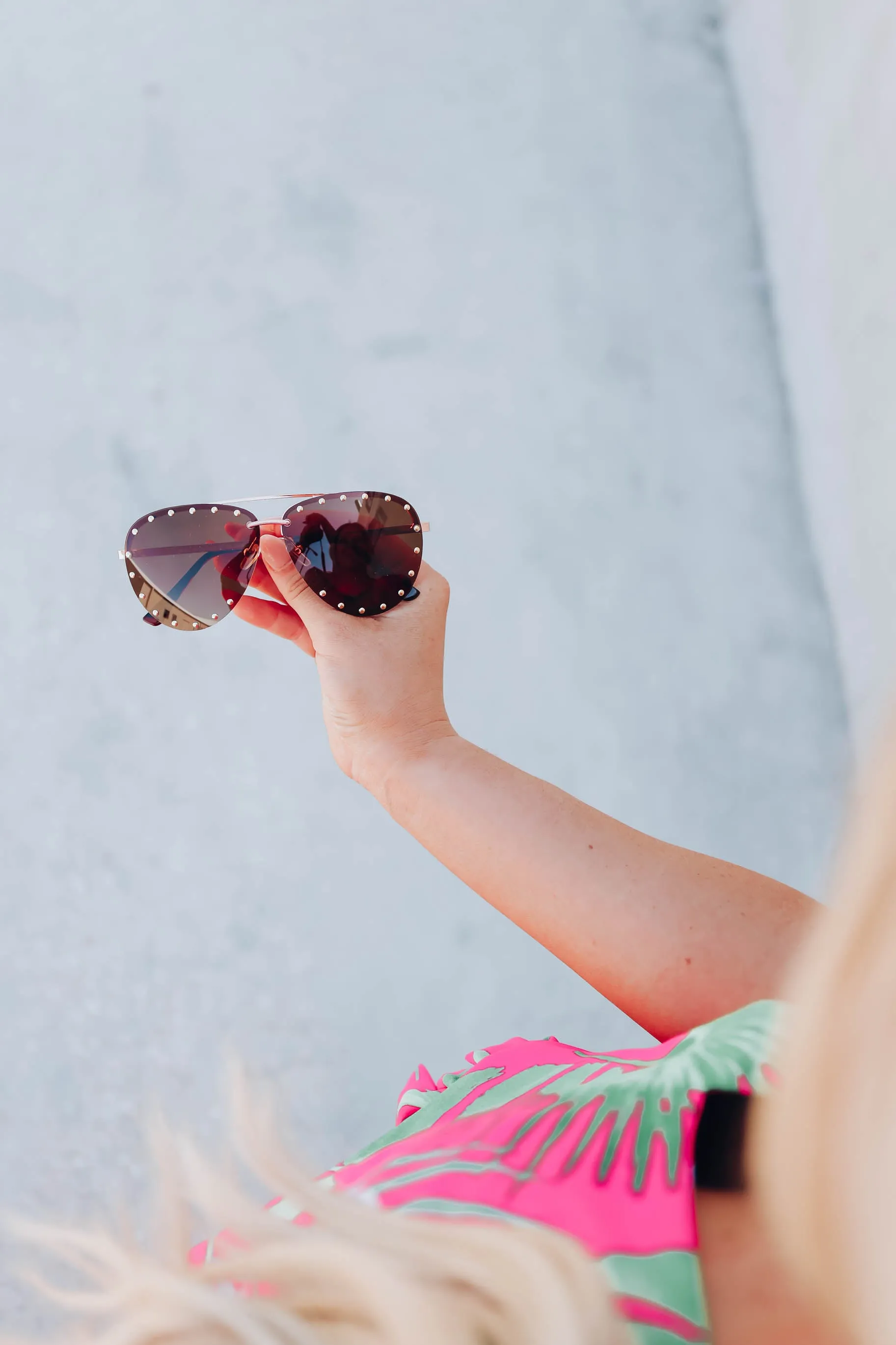 Layna Aviator Sunglasses - Gold x Brown