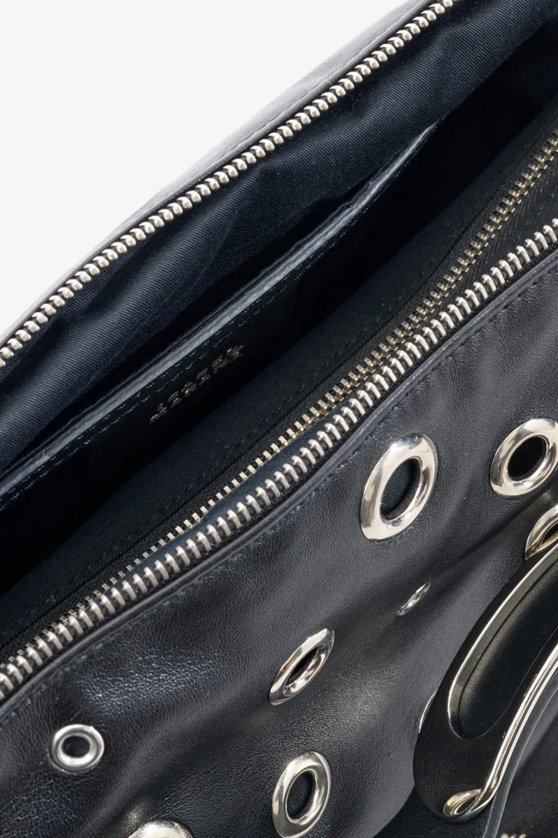 Leyden Large Eyelets Bag | Black