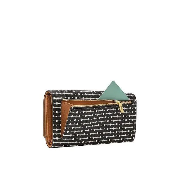 Logan Printed Flap Wallet