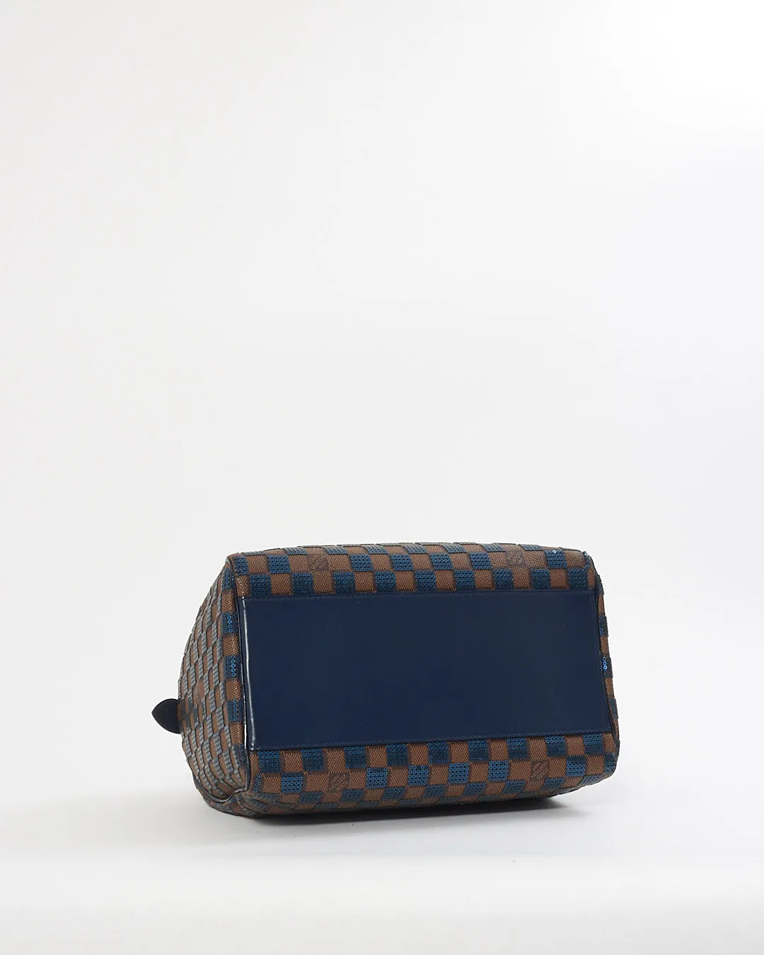 Louis Vuitton Brown Damier Navy Sequin Paillette Speedy 30