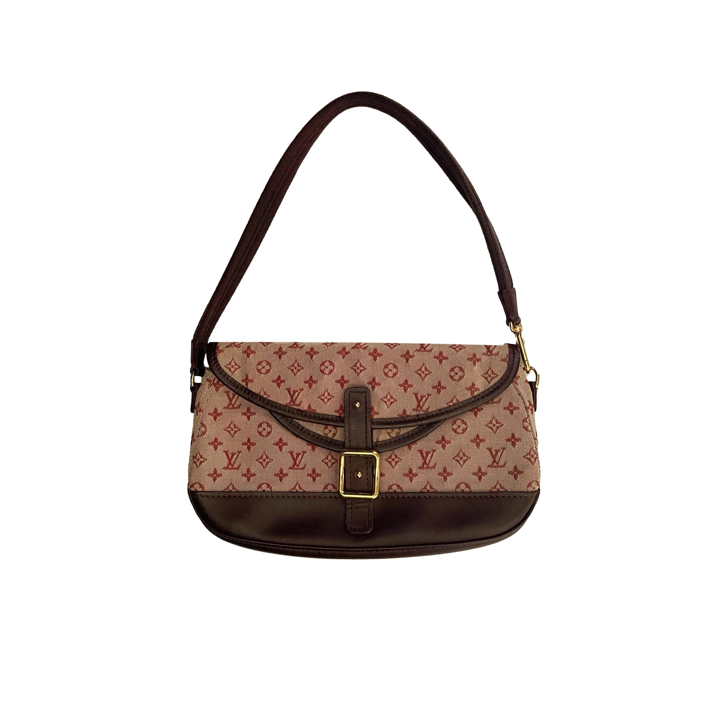 Louis Vuitton Burgundy Monogram Canvas Shoulder Bag