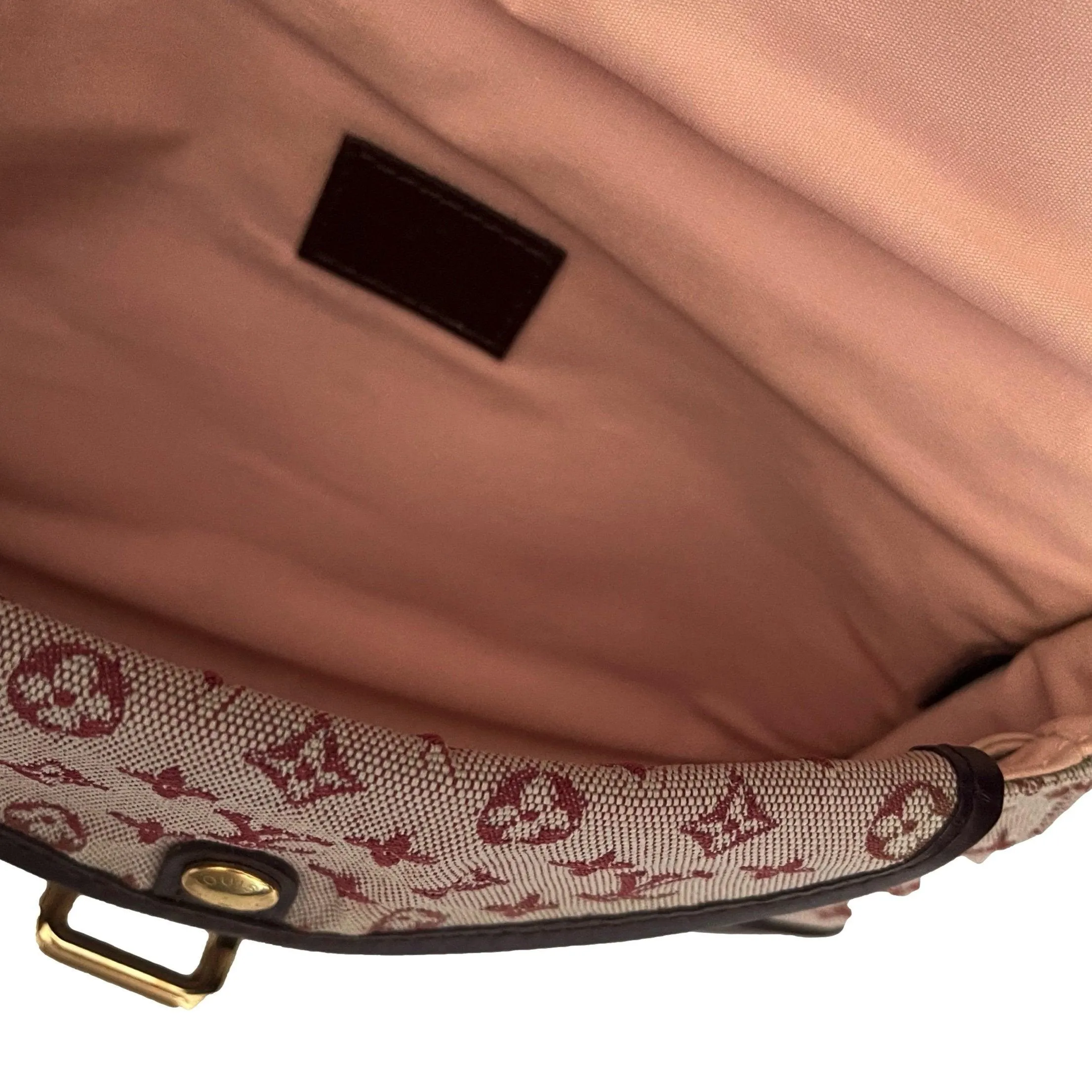 Louis Vuitton Burgundy Monogram Canvas Shoulder Bag