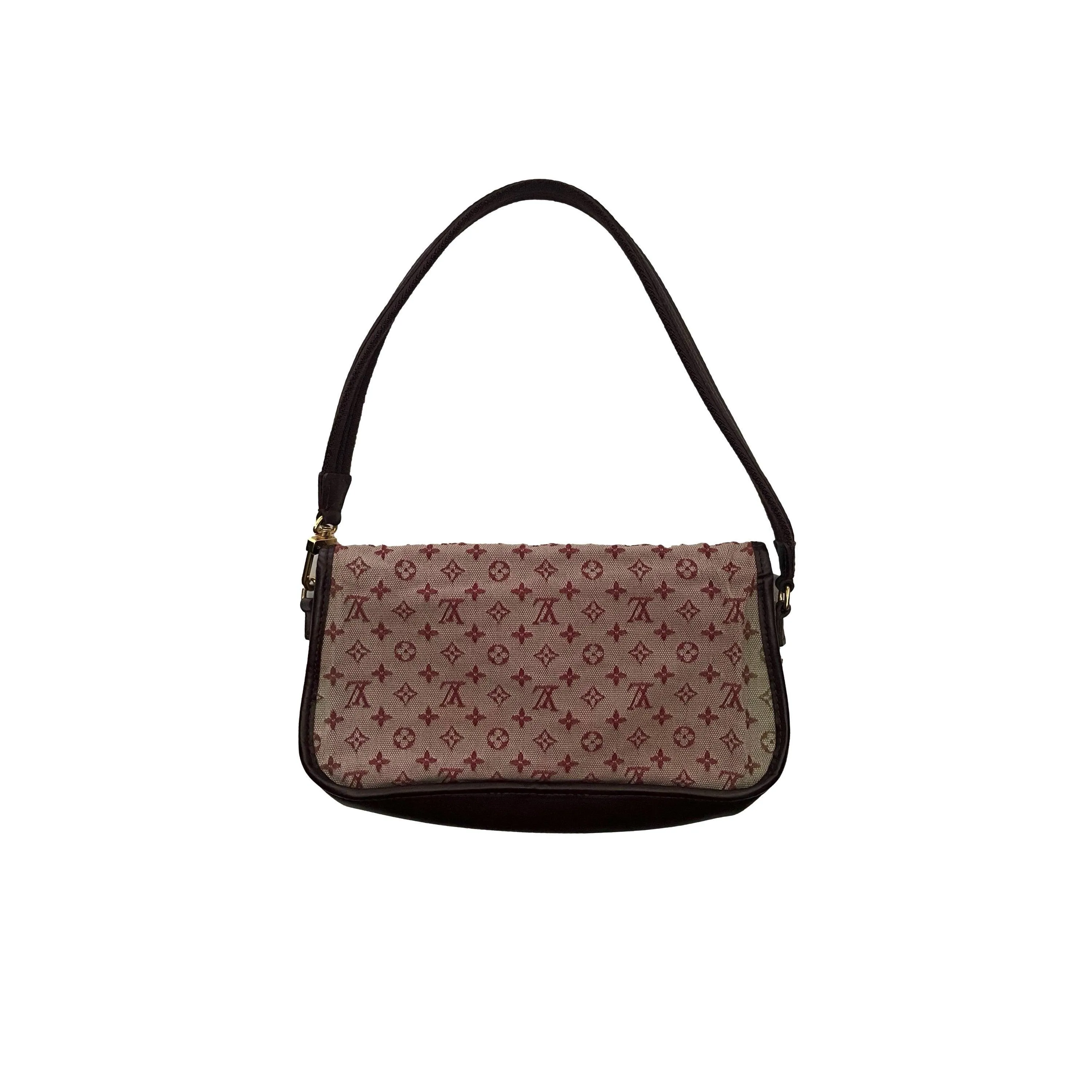 Louis Vuitton Burgundy Monogram Canvas Shoulder Bag