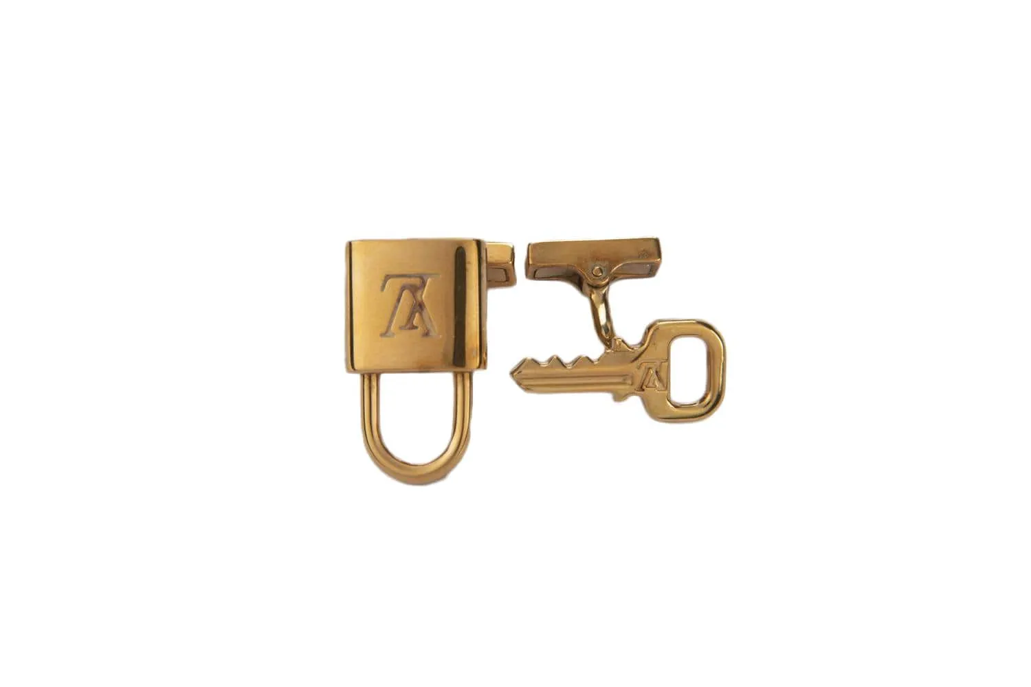 Louis Vuitton Cufflinks AG925 Gold Key and Lock