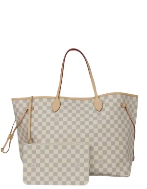 Louis Vuitton Damier Azur Neverfull GM Tote Bag