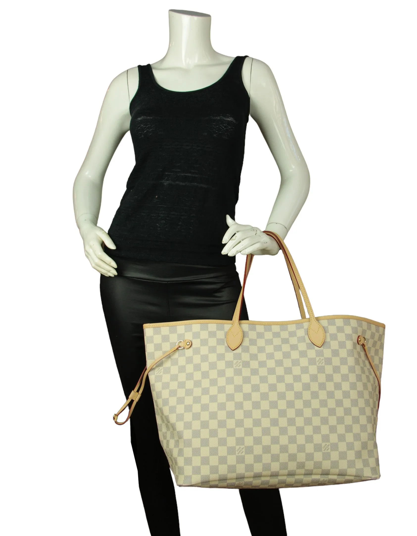 Louis Vuitton Damier Azur Neverfull GM Tote Bag