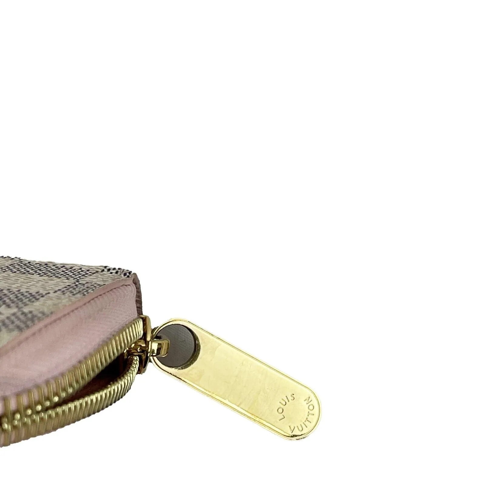 Louis Vuitton Damier Azur Zippy Wallet Rose Ballerine Pink Accessories