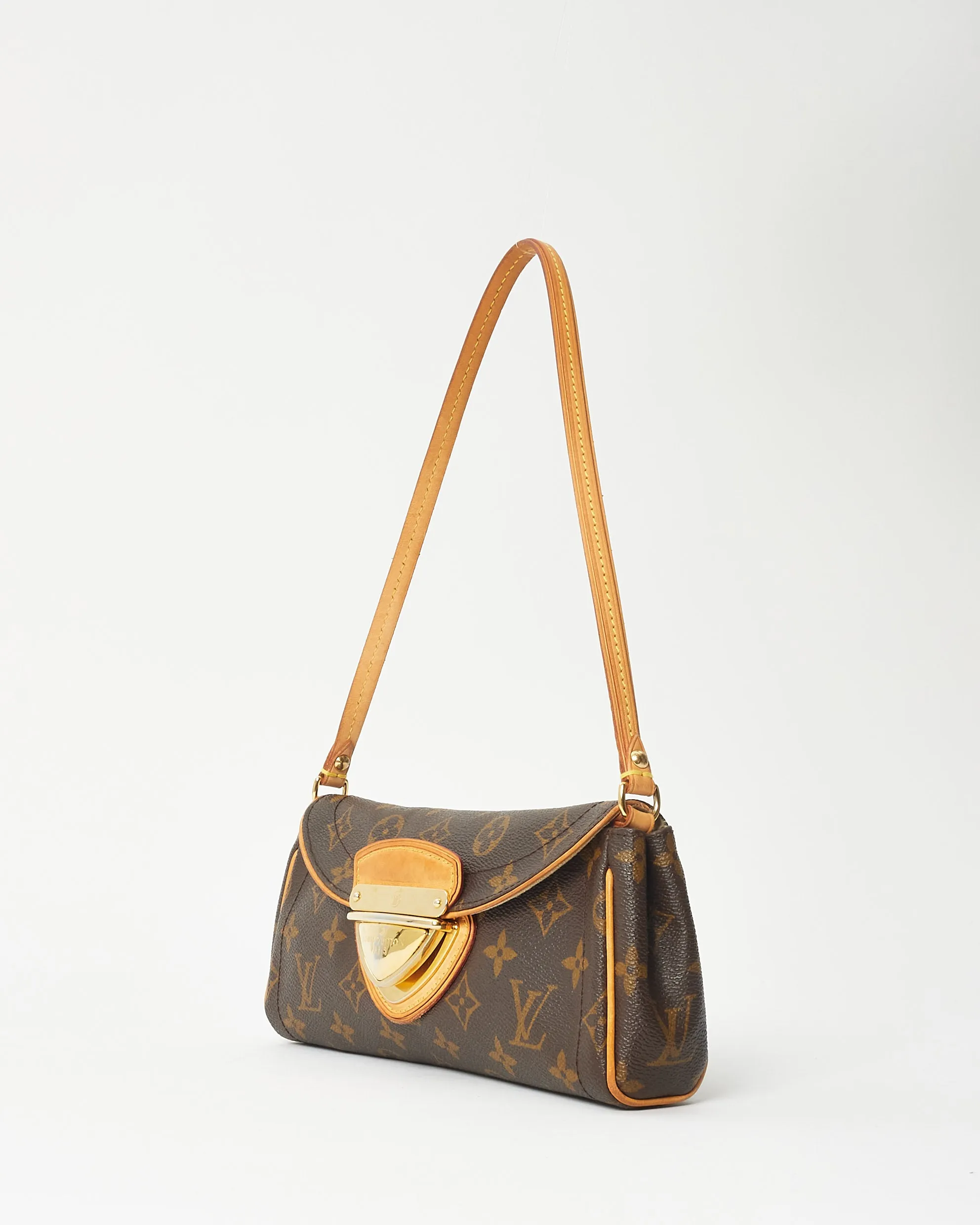 Louis Vuitton Monogram Coated Canvas Beverly Shoulder Strap Clutch