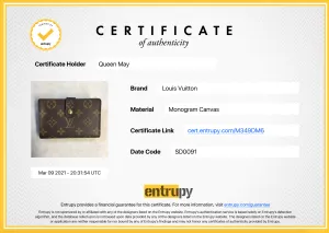 Louis Vuitton Monogram Coated Canvas French Purse