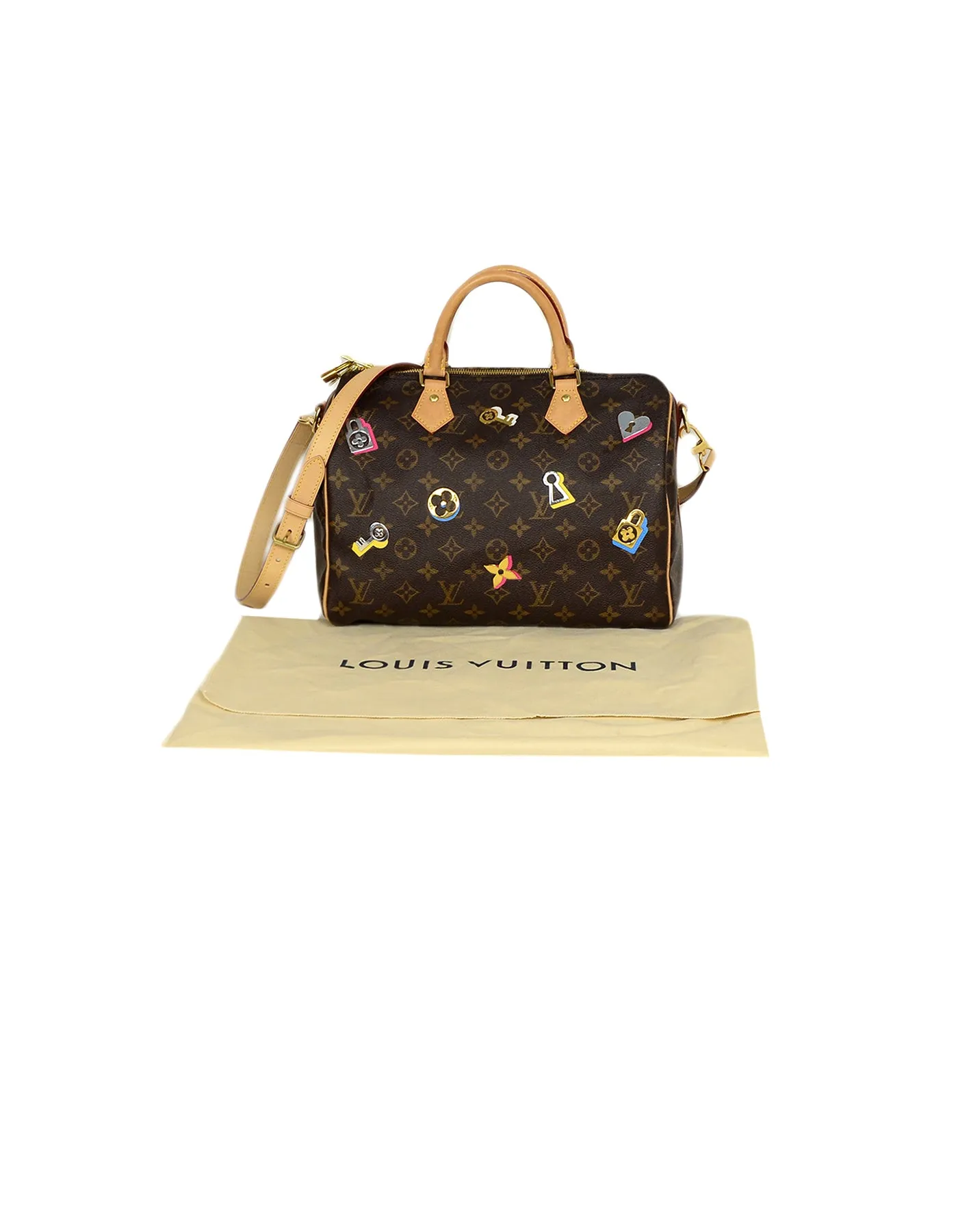 Louis Vuitton Monogram Love Lock Speedy Bandouliere 30