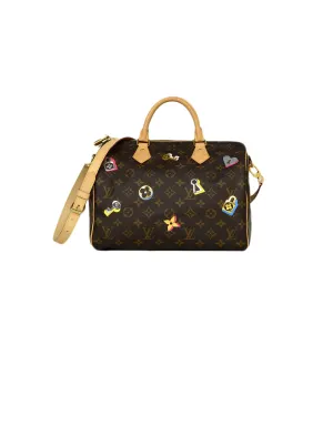 Louis Vuitton Monogram Love Lock Speedy Bandouliere 30