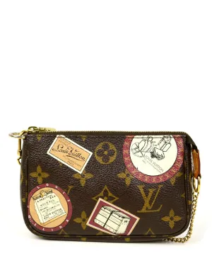 Louis Vuitton Monogram Trunks & Bags Mini Pochette Accessories Bag