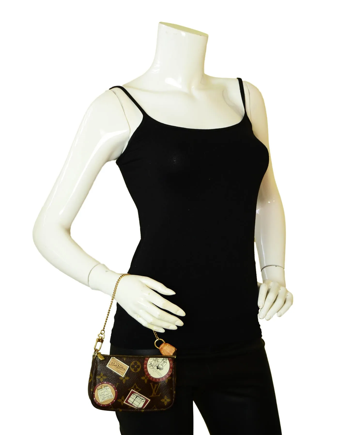 Louis Vuitton Monogram Trunks & Bags Mini Pochette Accessories Bag