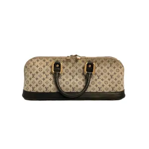 Louis Vuitton Navy Long Monogram Top Handle Bag