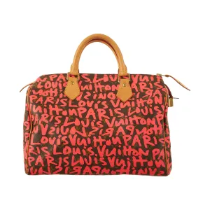Louis Vuitton Pink Graffiti Speedy 30
