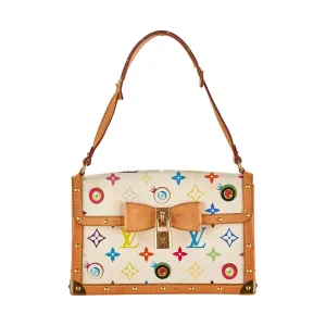Louis Vuitton White Multicolor Monogram Murakami Shoulder bag
