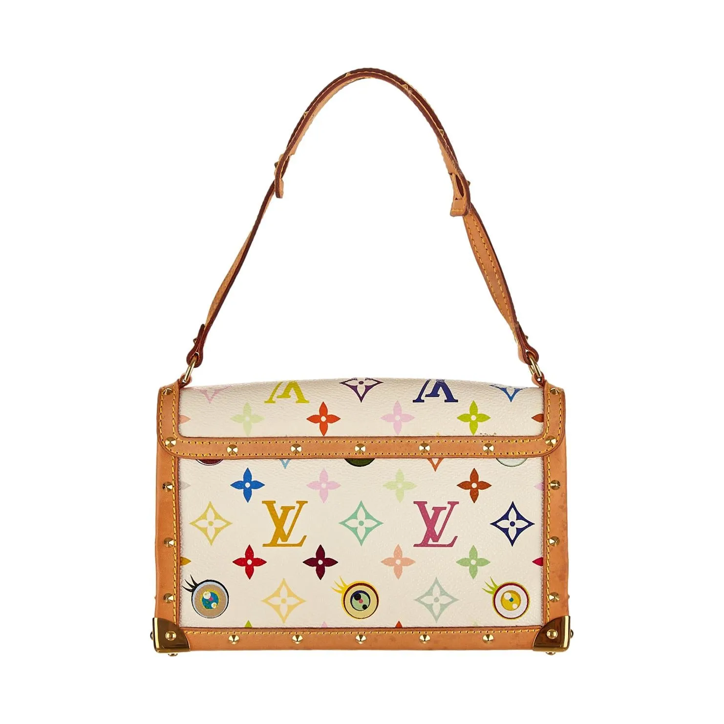 Louis Vuitton White Multicolor Monogram Murakami Shoulder bag