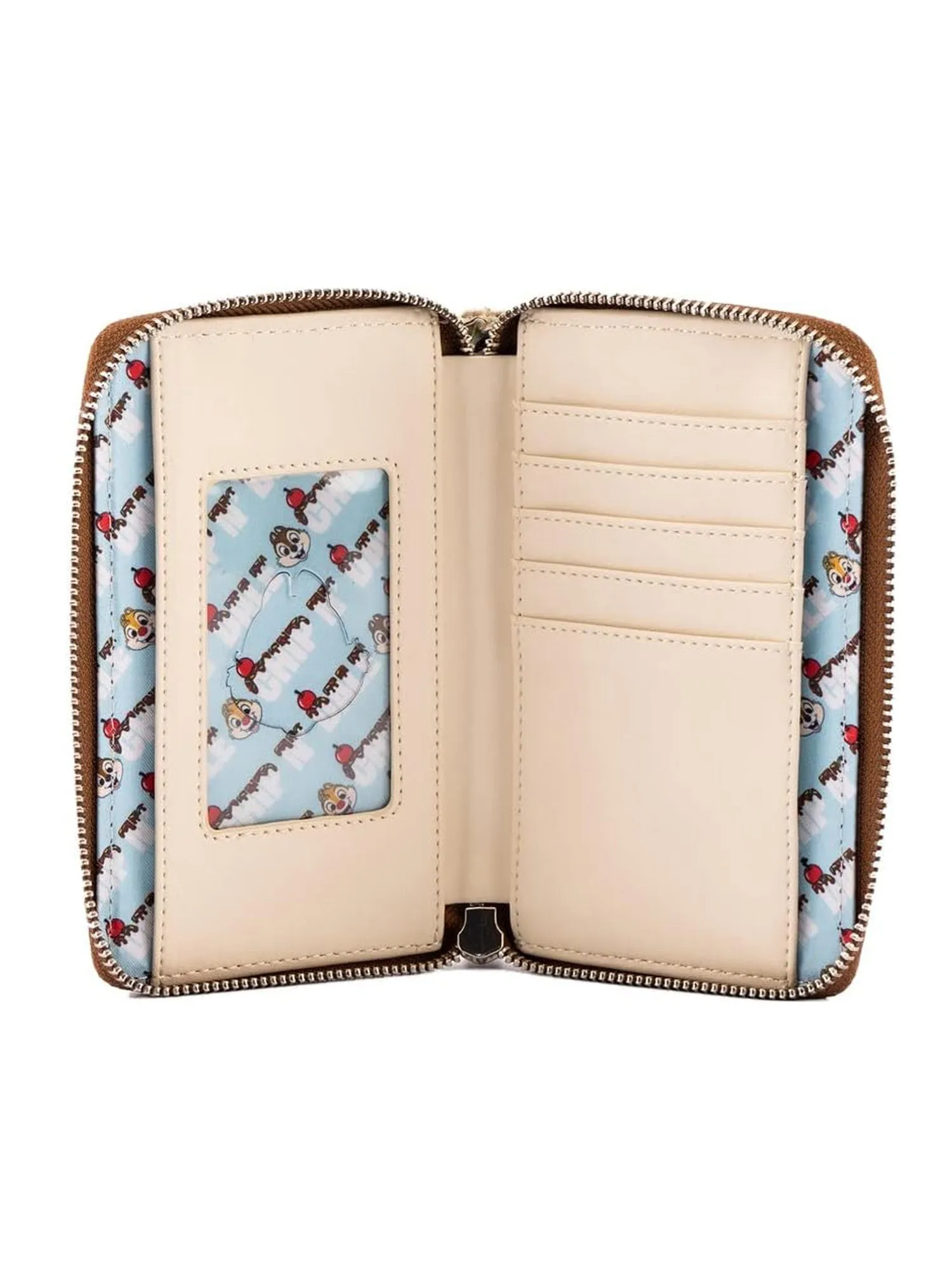Loungefly x Disney Chip & Dale Cherry On Top Embroidered Zip Around Wallet