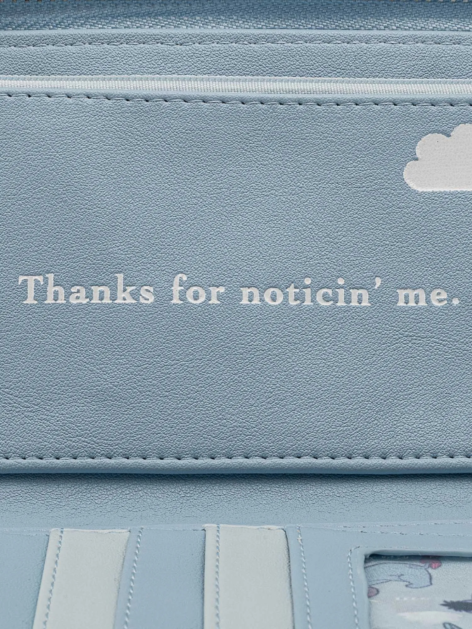 Loungefly x Disney Eeyore Women's Zip Around Wallet All-Over Print