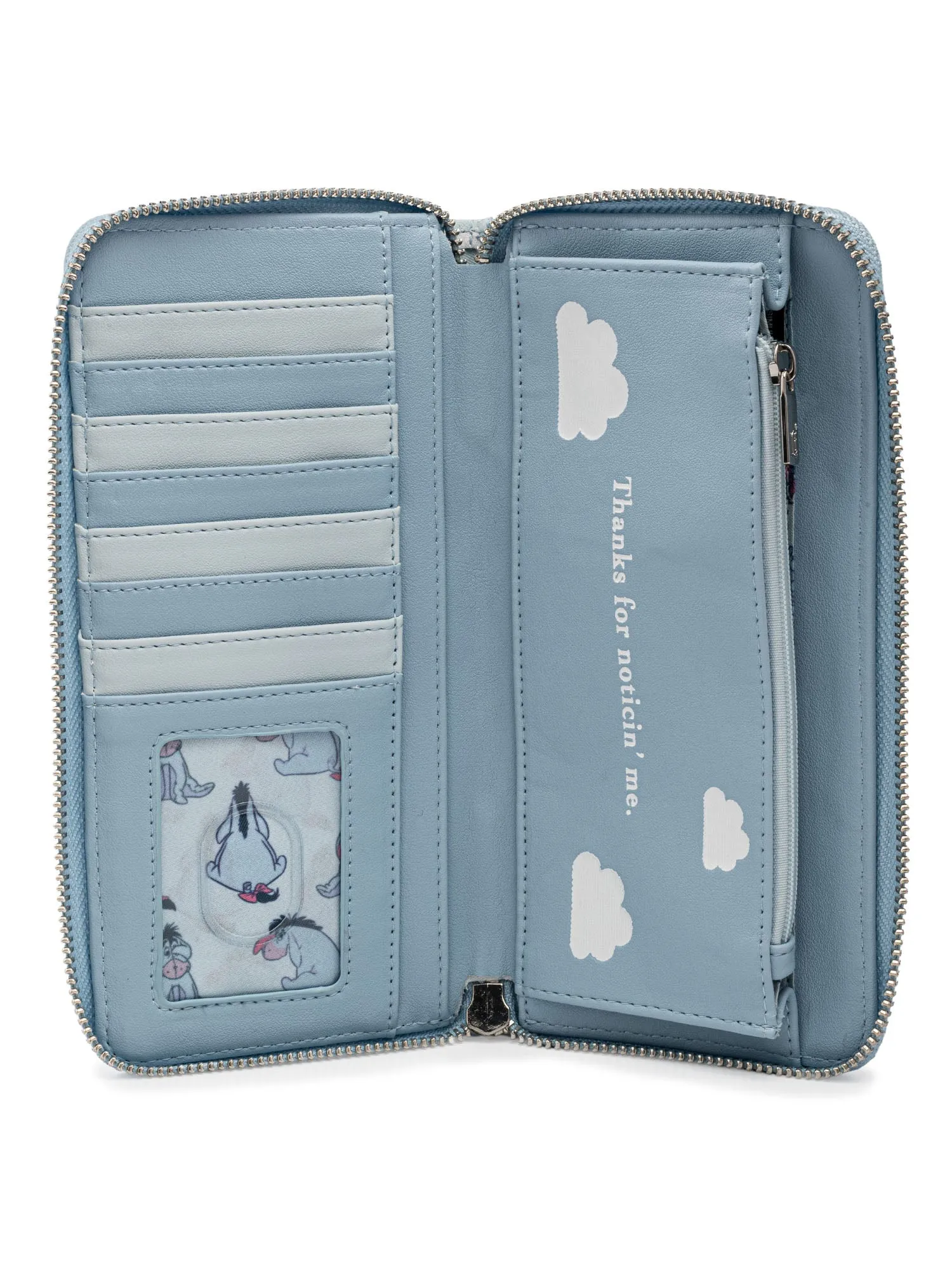 Loungefly x Disney Eeyore Women's Zip Around Wallet All-Over Print