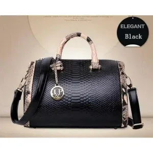Luxury Boston Bag Genuine Leather Ladies Handbags Women