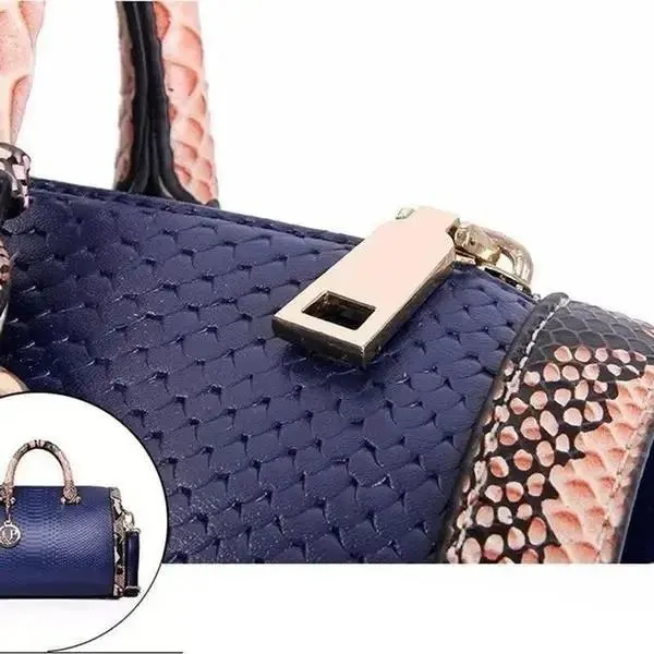 Luxury Boston Bag Genuine Leather Ladies Handbags Women