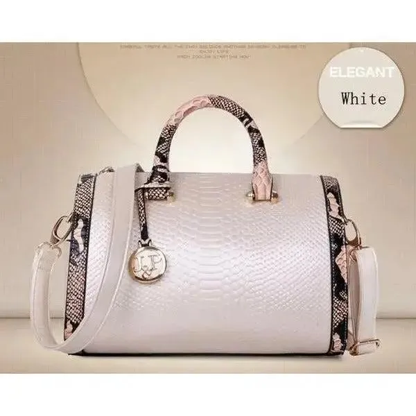 Luxury Boston Bag Genuine Leather Ladies Handbags Women