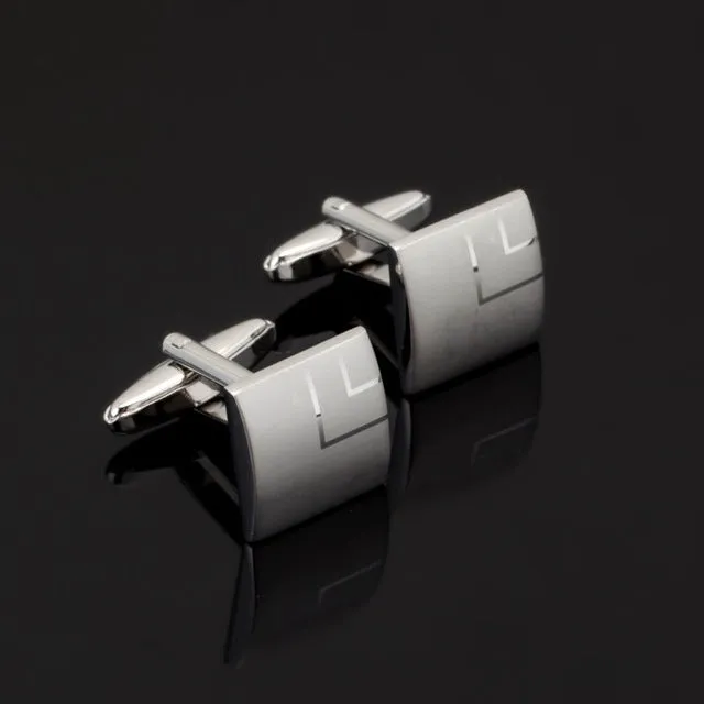 Luxury Fashion Laser Engraved Check Sudoku Design Cufflink 18 style for mens Brand cuff buttons cuff links High Quality Jewelry