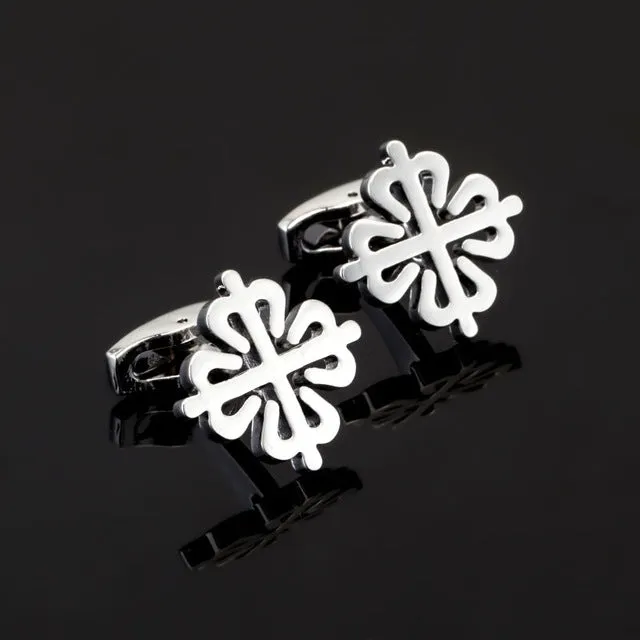 Luxury Fashion Laser Engraved Check Sudoku Design Cufflink 18 style for mens Brand cuff buttons cuff links High Quality Jewelry