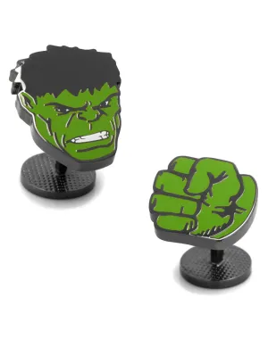 Marvel Hulk Face and Fist Cufflinks