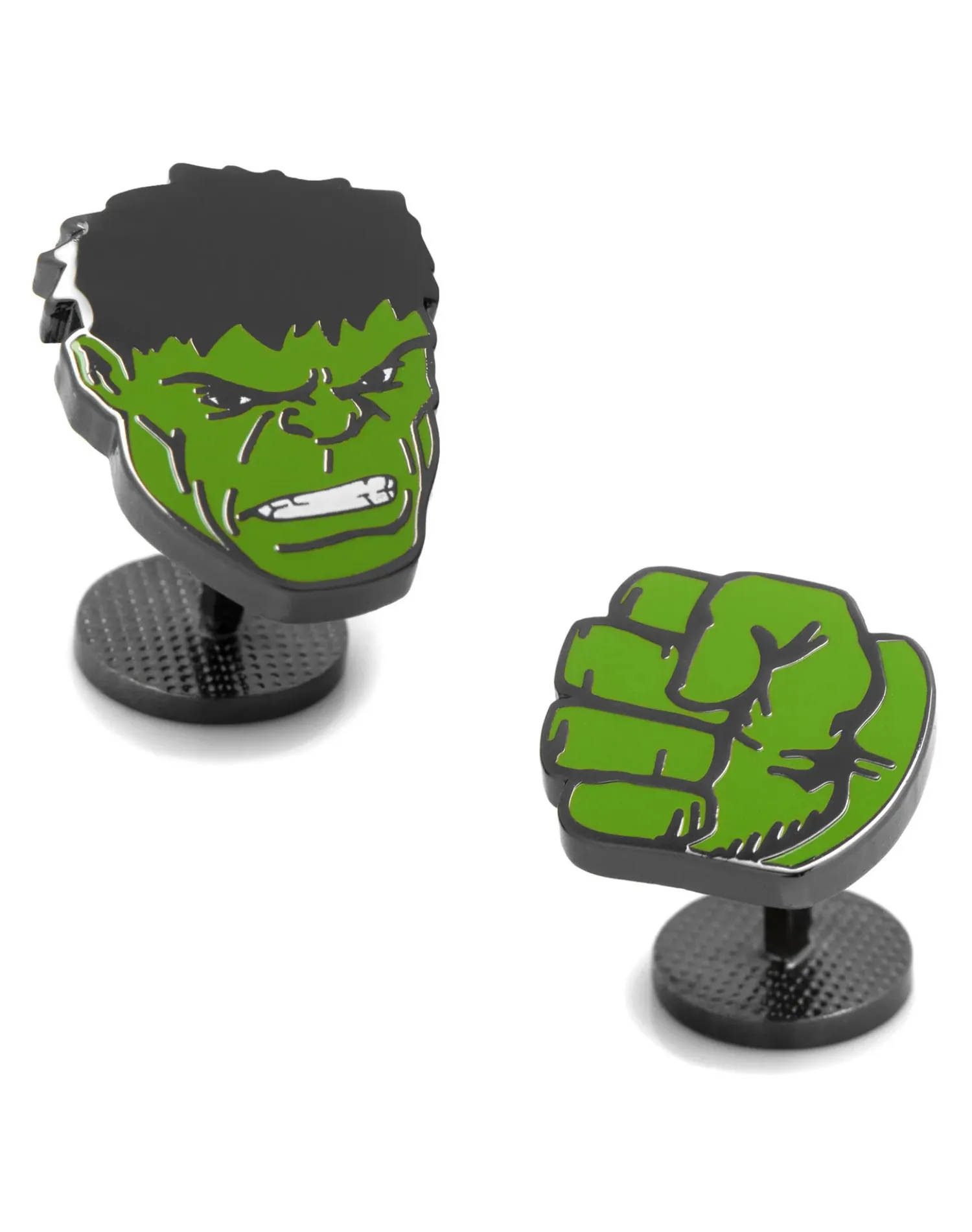 Marvel Hulk Face and Fist Cufflinks
