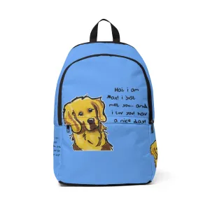 Max light blue Unisex Fabric Backpack