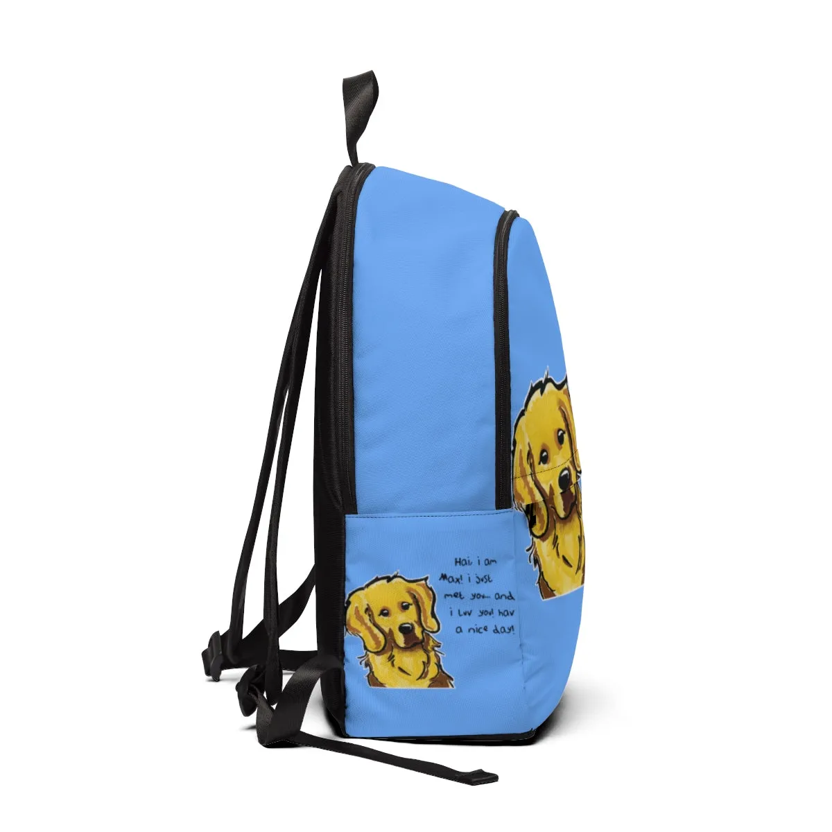 Max light blue Unisex Fabric Backpack