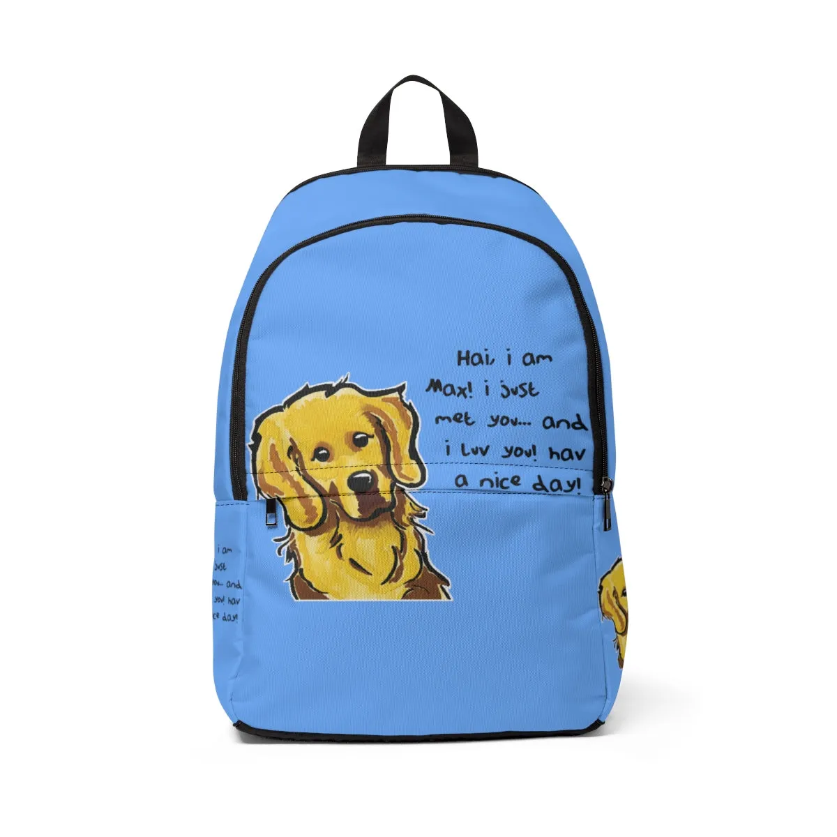 Max light blue Unisex Fabric Backpack