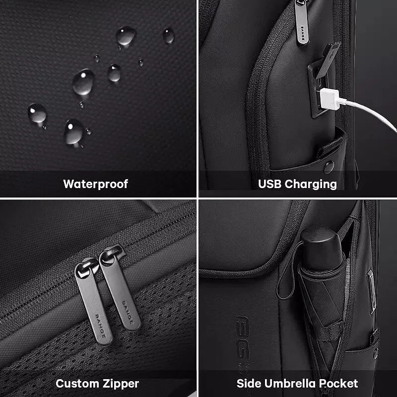 Men Anti Theft Waterproof Laptop Backpack 15.6 Inch