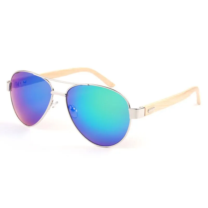Men's Aviator Bamboo Glasses With 7 Color Options!