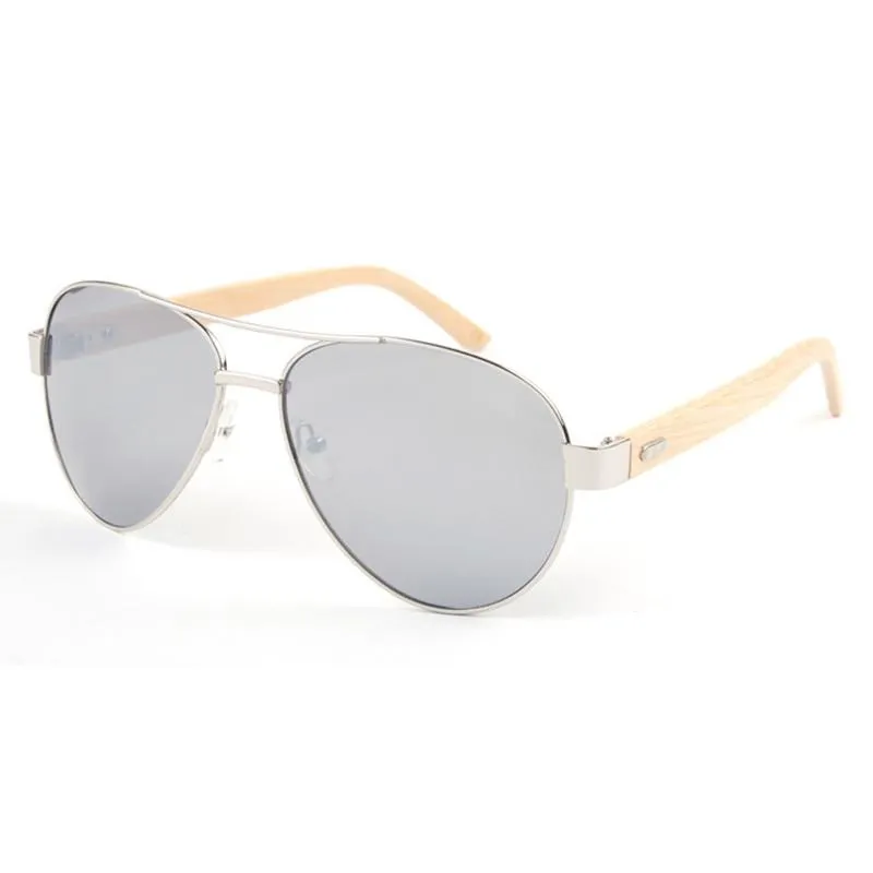 Men's Aviator Bamboo Glasses With 7 Color Options!