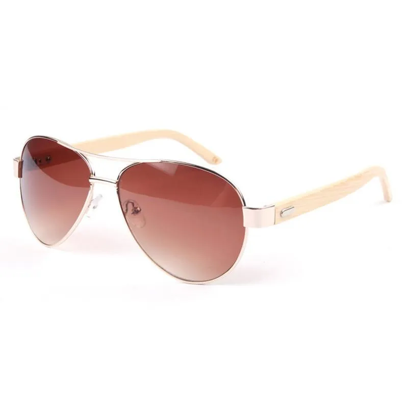 Men's Aviator Bamboo Glasses With 7 Color Options!