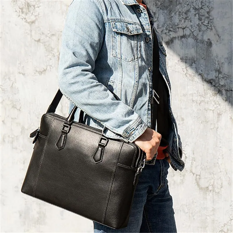 Mens Large Capacity Classic Business Travel Breifcase