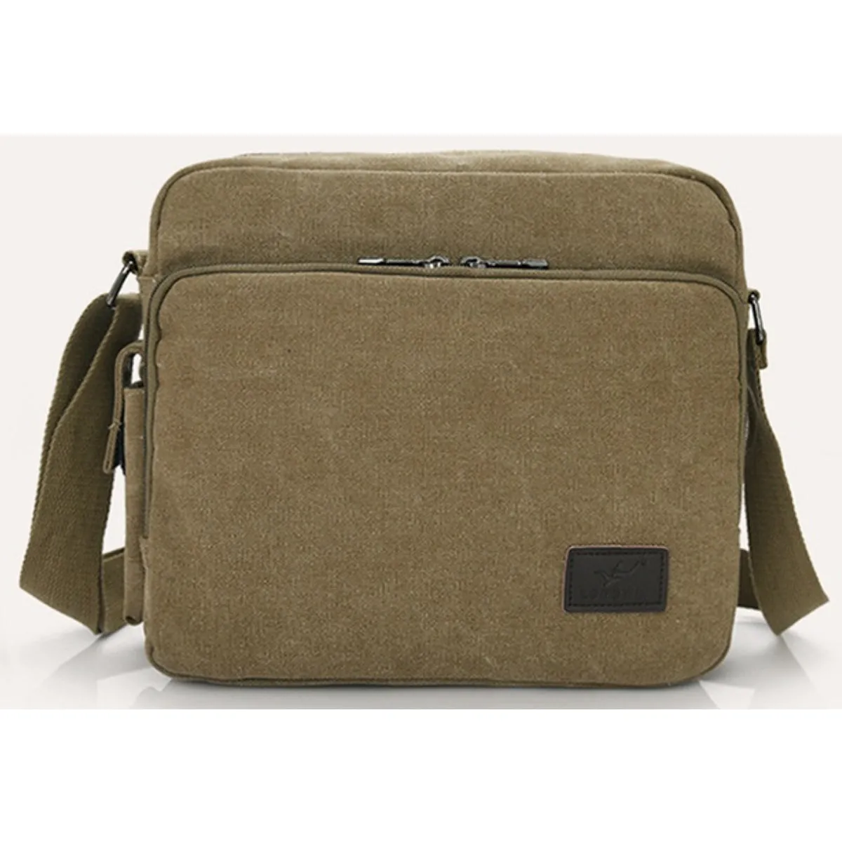 Mens Messenger Bag Canvas Shoulder Bag for Women Multi-pocket Travel Purses Satchel Work Handbag Crossbody Bag