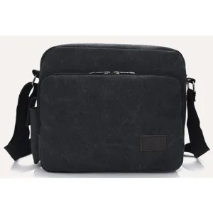 Mens Messenger Bag Canvas Shoulder Bag for Women Multi-pocket Travel Purses Satchel Work Handbag Crossbody Bag