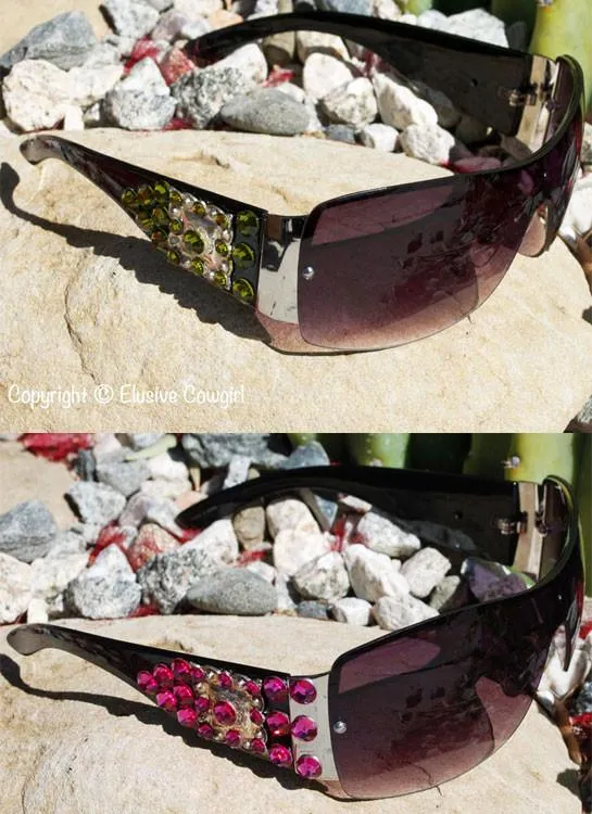 Metal Concho Sunglasses